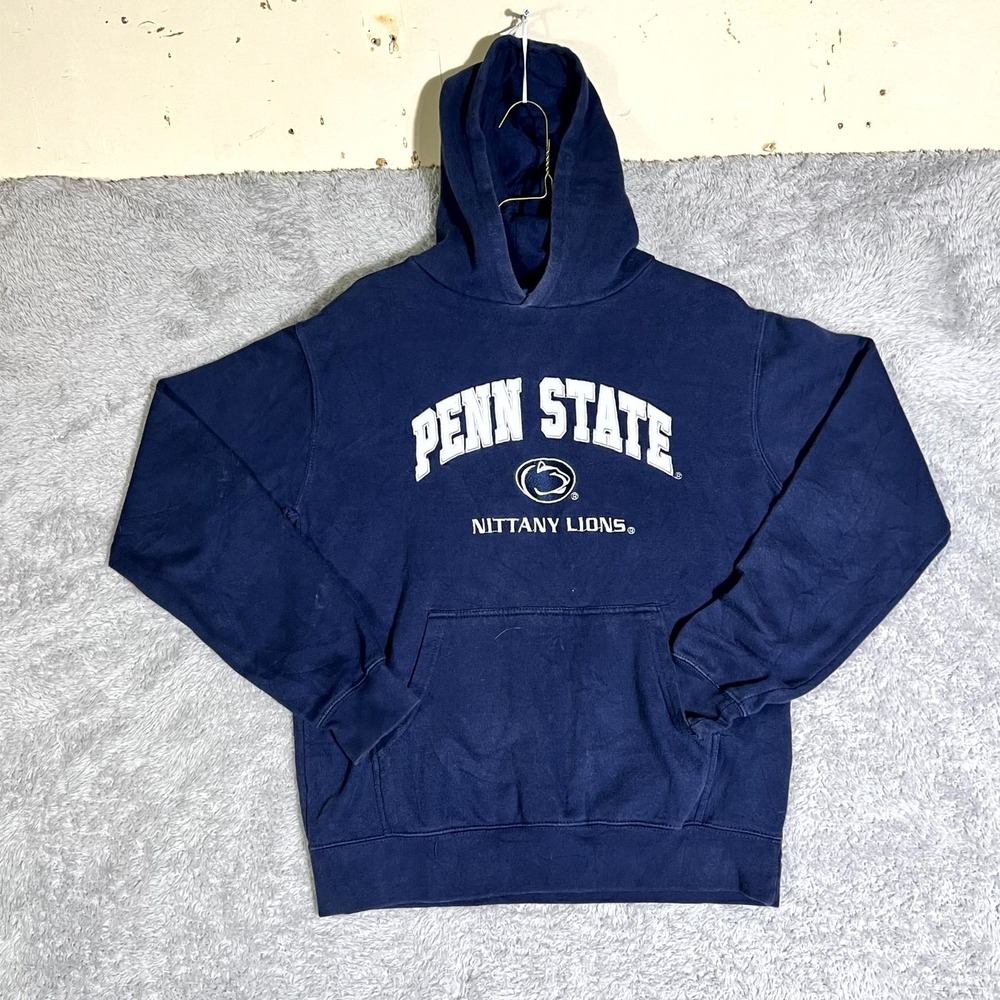Penn State Nittany‎ Lions Hoodie Mens Blue Old Varsity Brand Embroidered Logo